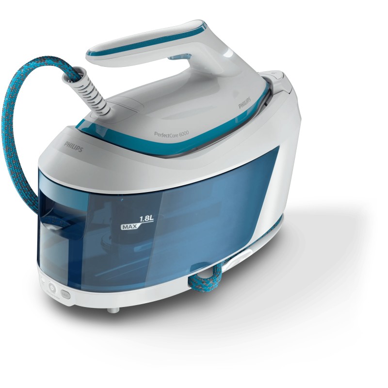 Philips PerfectCare 6000 Series PSG6022 Dampstrygejern 2400W Blå Hvid Philips PerfectCare 6000 Series PSG6022 Dampstrygejern 2400W Blå Hvid