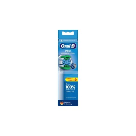 "Oral-B Pro Precision Clean Børstehoveder - 6 stk. Hvid - Effektiv Rensning & Optimal Mundpleje"