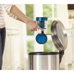 BISSELL Vac & Steam 1977N Damp/vakuumrenser - Effektiv rengøring med 0.95L kapacitet i Blå/Titanium!