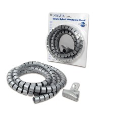 LogiLink Cable Spiral Wrapping Band 2.5m Grå