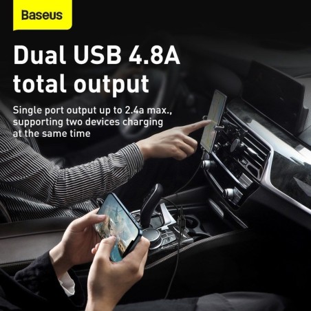 Køb Baseus Gain Pro 2xUSB-A – Hurtig Opladning og Elegant Design!