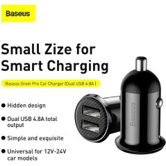 Køb Baseus Gain Pro 2xUSB-A – Hurtig Opladning og Elegant Design!