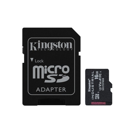 Kingston Industrial microSDHC 16GB 100MB/s - Pålidelig, Hurtig og Robust Lagring til Professionelt Brug
