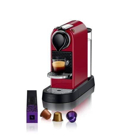 Krups Nespresso CitiZ XN741510 Kaffemaskine Kirsebrrd - Oplev Kvalitet og Stil i Hver Kop!