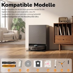 Dreame X60 Max Ultra / X60 Ultra / X60 Pro Ultra Tilbehørssæt 32 dele – kompatibelt tilbehør