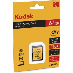 Kodak SDXC UHS-I Memory Card 64GB 85MB/s