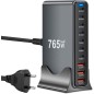 Apple MacBook 765W GaN-III Opladningsstation – 10 porte, 7 USB-C PD + 3 USB-A – kompatibelt tilbehør Apple MacBook 765W GaN-III Opladningsstation – 10 porte, 7 USB-C PD + 3 USB-A – kompatibelt tilbehør