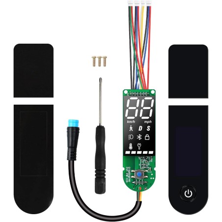 Xiaomi M365 1S/Pro/Pro2 E-scooter Instrumentbræt med Bluetooth PCB – 4-tråds opgradering – kompatibelt tilbehør