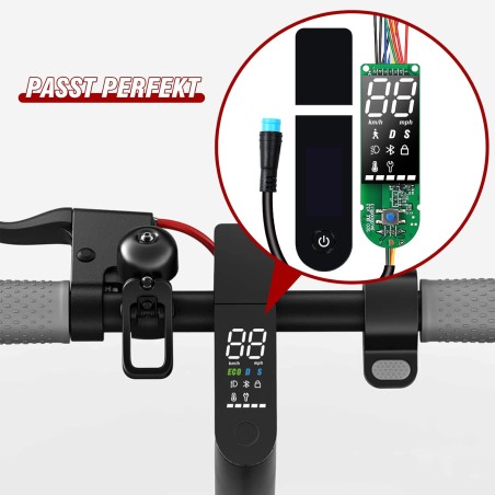 Xiaomi M365 1S/Pro/Pro2 E-scooter Instrumentbræt med Bluetooth PCB – 4-tråds opgradering – kompatibelt tilbehør