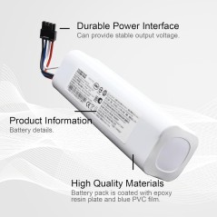 Dreame D9/F9/L10 Pro/S10/S20/X10/X20 & Xiaomi Mijia 1T 5600mAh Erstatningsbatteri 14,4V – kompatibelt tilbehør