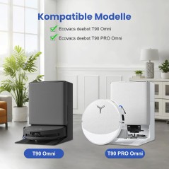 ECOVACS DEEBOT T90 Omni/X12 Pro Omni 25-delt tilbehørssæt – kompatibelt tilbehør