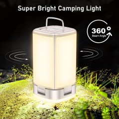 Blukar LED Campinglampe 116 LED – 7 lystilstande, USB-C genopladelig