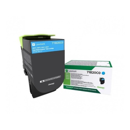 Køb Lexmark X317 Cyan Toner - 2300 Sider - 71B20C0 - Høj Kvalitet og Skarp Farve!