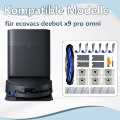 Ecovacs X9 PRO Omni Tilbehørssæt 21 stk. – kompatibelt tilbehør