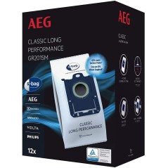 AEG GR201SM s-bag Klassisk Langvarig Ydeevne Støvsugerposer (12 stk.)
