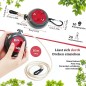 Heatigo Retractable Clothesline 10 m – Portable Camping Laundry Line with Clips (Red)