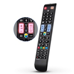 Samsung Universal TV-fjernbetjening med bagbelyst tastatur til Samsung Smart TV – kompatibelt tilbehør