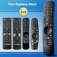 LG Universal Magic Remote til LG Smart TV (MR24GA/MR23GA/MR22GN) – kompatibelt tilbehør