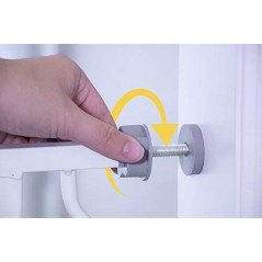 Regalo Easy Step Sikkerhedsgitter til dør og trappe – hvid, 73,7–99,1 cm