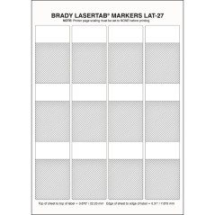 Brady LaserTab Laser Printable