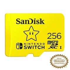 SanDisk Nintendo Switch microSDXC 256GB 100MB/s - Hurtig lagring til dit gamingeventyr!