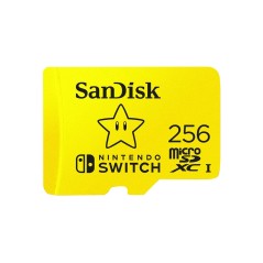SanDisk Nintendo Switch microSDXC 256GB 100MB/s - Hurtig lagring til dit gamingeventyr!
