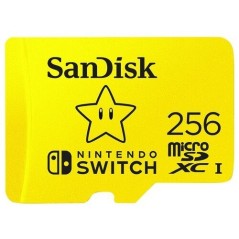 SanDisk Nintendo Switch microSDXC 256GB 100MB/s - Hurtig lagring til dit gamingeventyr!