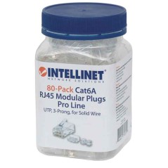 Intellinet 80-Pack Cat6A RJ45 Modular