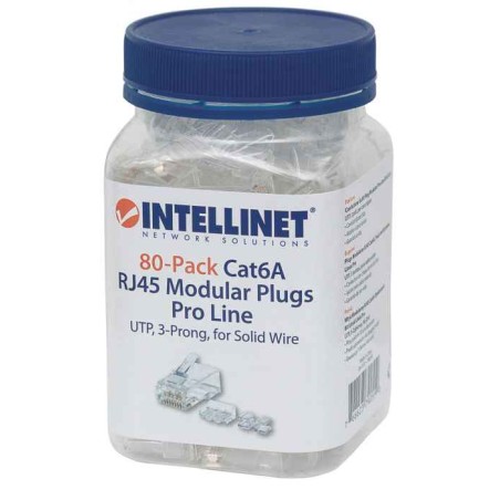 Intellinet 80-Pack Cat6A RJ45 Modular