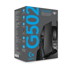 Logitech Gaming Mouse G502 (Hero) Optisk Trådløs Kabling Sort