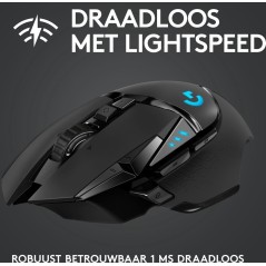 Logitech Gaming Mouse G502 (Hero) - Optisk Trådløs Spilmus i Sort | Fantastisk Præcision & Komfort