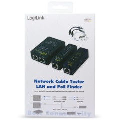 LogiLink Netværkskabel Tester - Effektivt Netværkstestersæt til Kobber | Varenr. 4052792042498