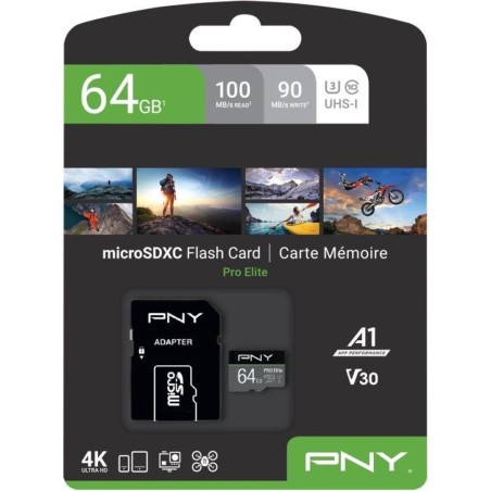 PNY PRO Elite microSDXC 64GB 100MB/s