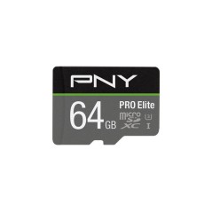 PNY PRO Elite microSDXC 64GB 100MB/s - Hurtig, Pålidelig og Perfekt til Videooptagelse!