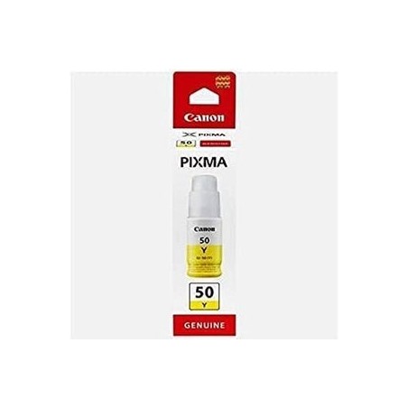 Canon GI 50 Y Gul Blækrefill - Holdbar Farve og Optimal Kvalitet til Dit Print!