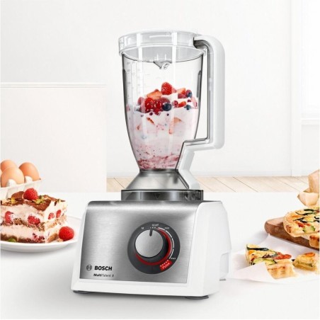 Bosch MultiTalent 8 MC812S814 Køkkenmaskine Børstet rustfrit stål/hvid