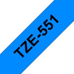 Brother Tape Black on Blue 24mm