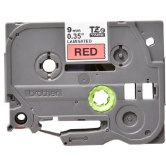 Brother Tape Black on Red 9mm