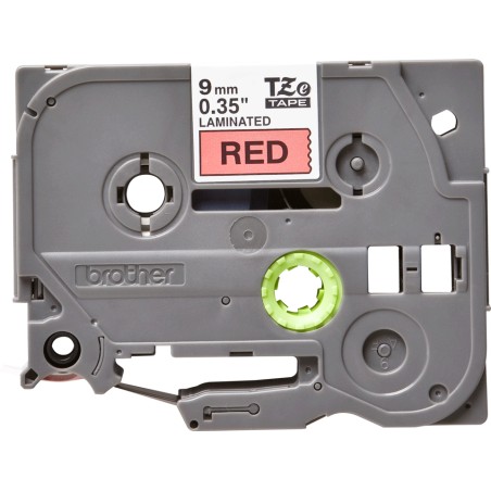 Brother Tape Black on Red 9mm