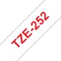 Brother Tape Red on White 24mm Brother Tape Red on White 24mm