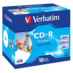 Verbatim AZO 52X Wide Printable 700MB