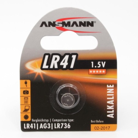 Køb ANSMANN Battery LR41 1,5V Alkaline – Pålidelig Kvalitet | 5015332