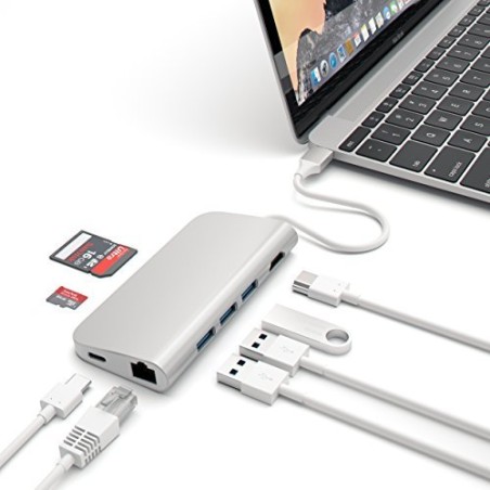 Satechi TYPE-C silver Multi-Port w 4K