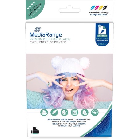 MediaRange MRINK114 photo paper White