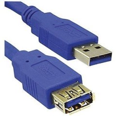 MediaRange USB Kabel A - A StBu 3m blau