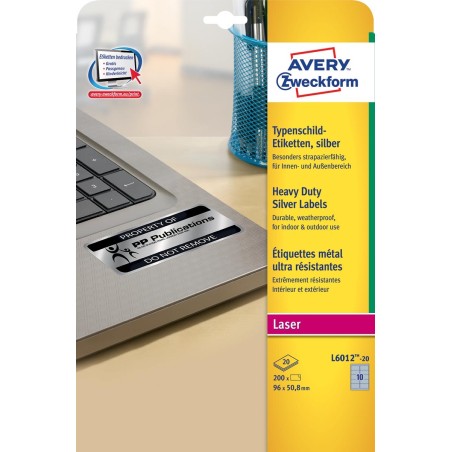 Avery Labels L6012 20SH