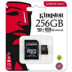 Kingston Canvas Select Plus microSDXC 256GB 100MB/s - Hurtig, Pålidelig og Stor Lagring til Dine Behov!