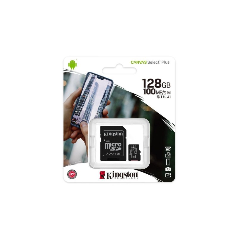 Kingston Canvas Select Plus microSDXC 128GB 100MB/s Kingston Canvas Select Plus microSDXC 128GB 100MB/s