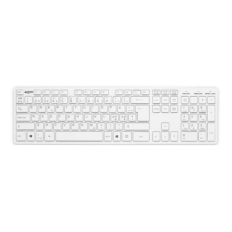 Jobmate Slim keyboard Silver/White Jobmate Slim keyboard Silver/White