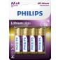 Philips Lithium Ultra AA 4-blister Philips Lithium Ultra AA 4-blister